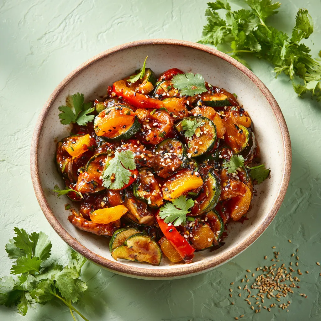 [5937] Confit végé aux abricots poêlée de légumes