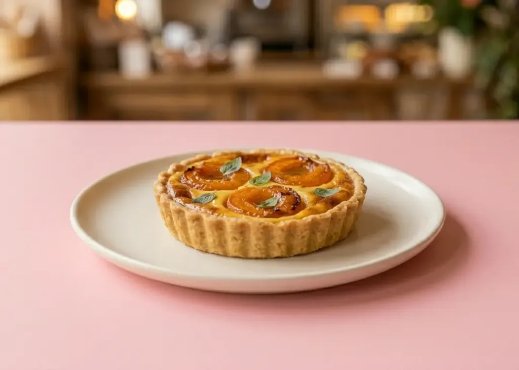 [2355] Flan aux abricots et au basilic