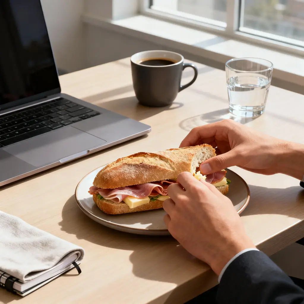 [6838] Pique -Mie "Le jambon beurre"