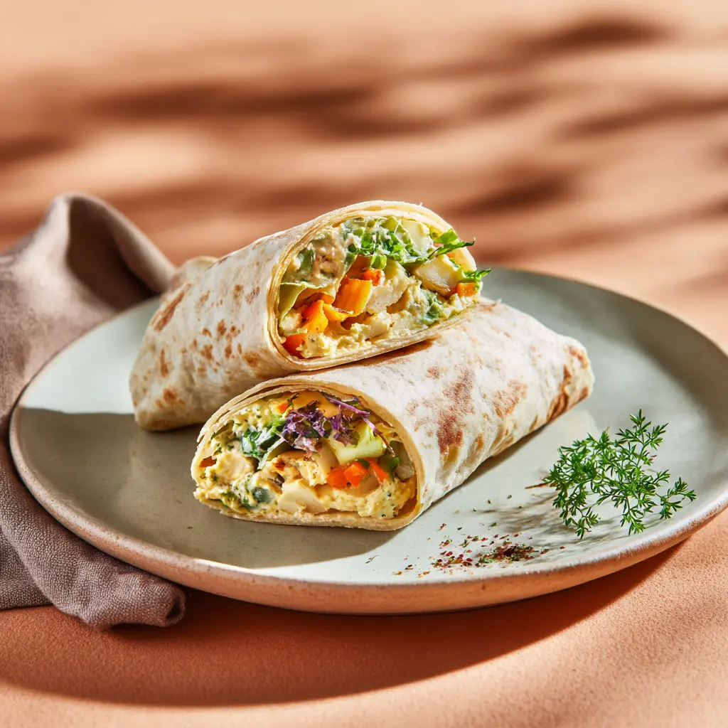 [4557] Wrap au houmous et légumes confits